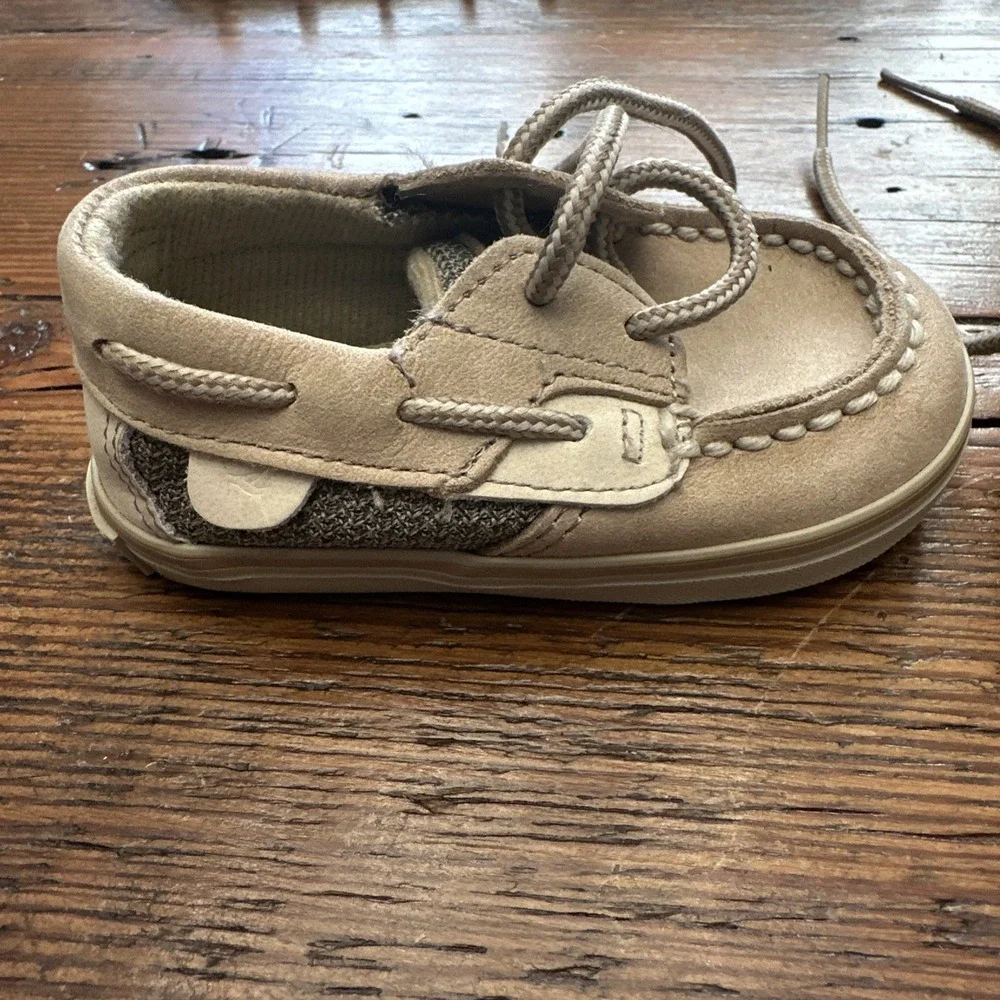 SPERRY - Bluefish Crib Boatshoes‎ - Toddler, Baby - Size 2M Moccasin